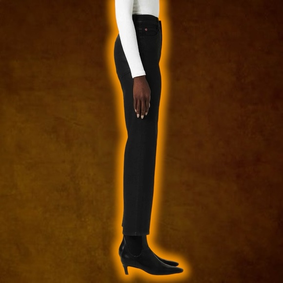 Hudson Jeans Women’s ‘Noa’ High-Rise Straight-Leg Cropped Jeans in “Stellar” 29 - Picture 4 of 16